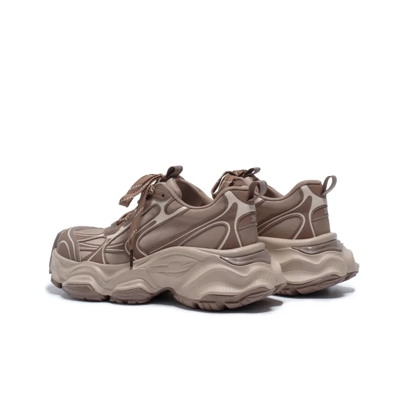 OG Offground Tracing Mountain Wilderness Cushioned Wear Resistant Breathable Low Top Chunky Sneakers Women's Brown-1