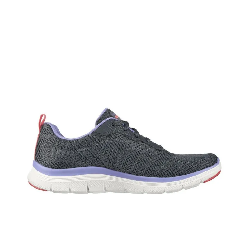 Skechers Flex Appeal 4.0 Slip Resistant And Breathable Low Top Running Shoes Women's Black Purple-1