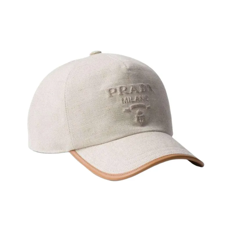 PRADA Logo-embossed Cotton Cap-1
