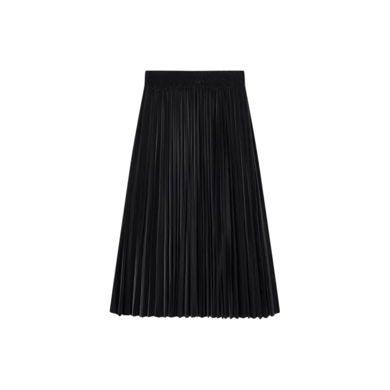 EICHITOO Casual Long Skirt Women's Black-1