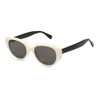 PLASTIC BRAIN Plate Frame Irregular Shape Sunglasses Unisex