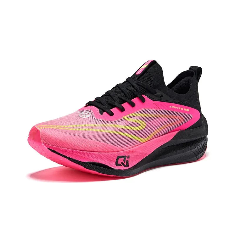 Erke Zhi Jing 2.5 Cushioning Breathable Rebound Low Top Marathon Running Shoes Men's Green Plum-2