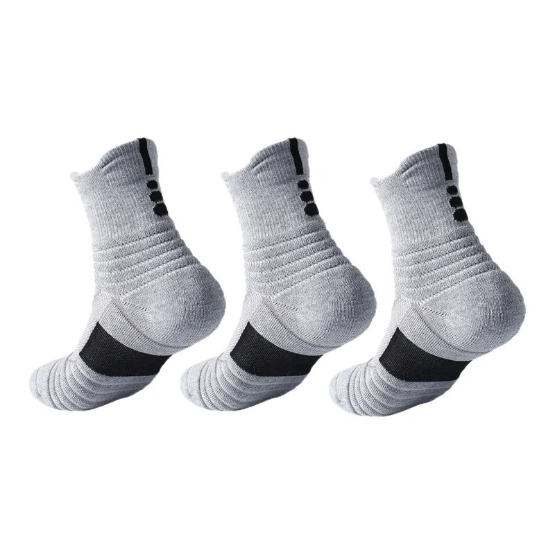 Brute Rabbit Basketball Socks Men's 3 Pack Available In Three Colors-5