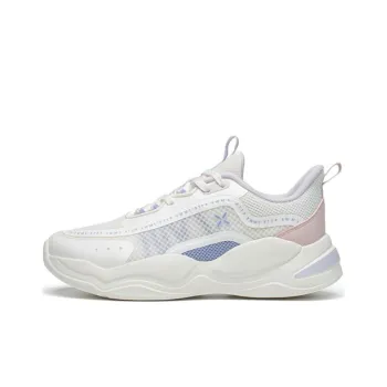 XTEP Cushioning Wear-Resistant Low-Top Training Shoes Women's White Purple