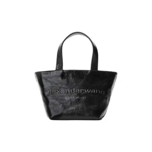 Alexander Wang Mini Punch Logo-embossed Leather Tote Bag