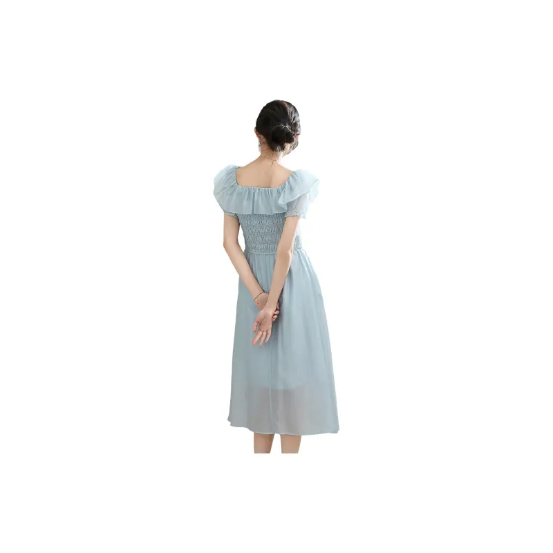 SMEN Short Sleeved Dresses Women's-2
