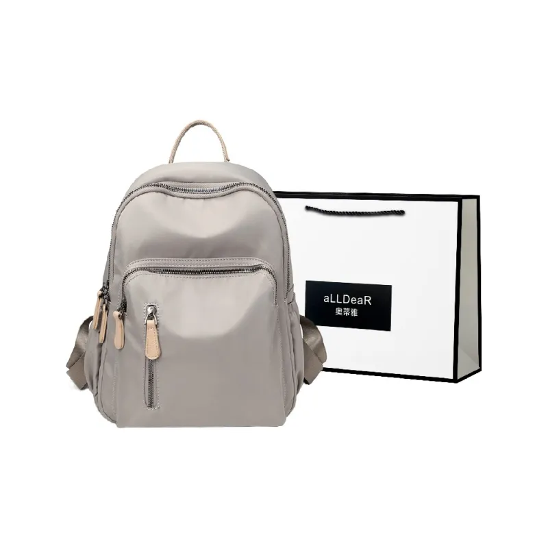 ALLDeaR Oxford Backpack Regular Women's Apricot & Brown/Apricot Gray/Dark Gray/Versatile Black-2