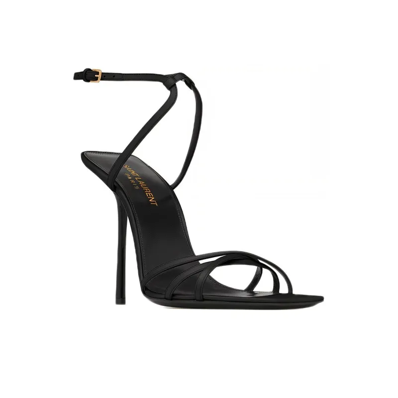 SAINT LAURENT Nuit Square Toe Sandals Women's-2