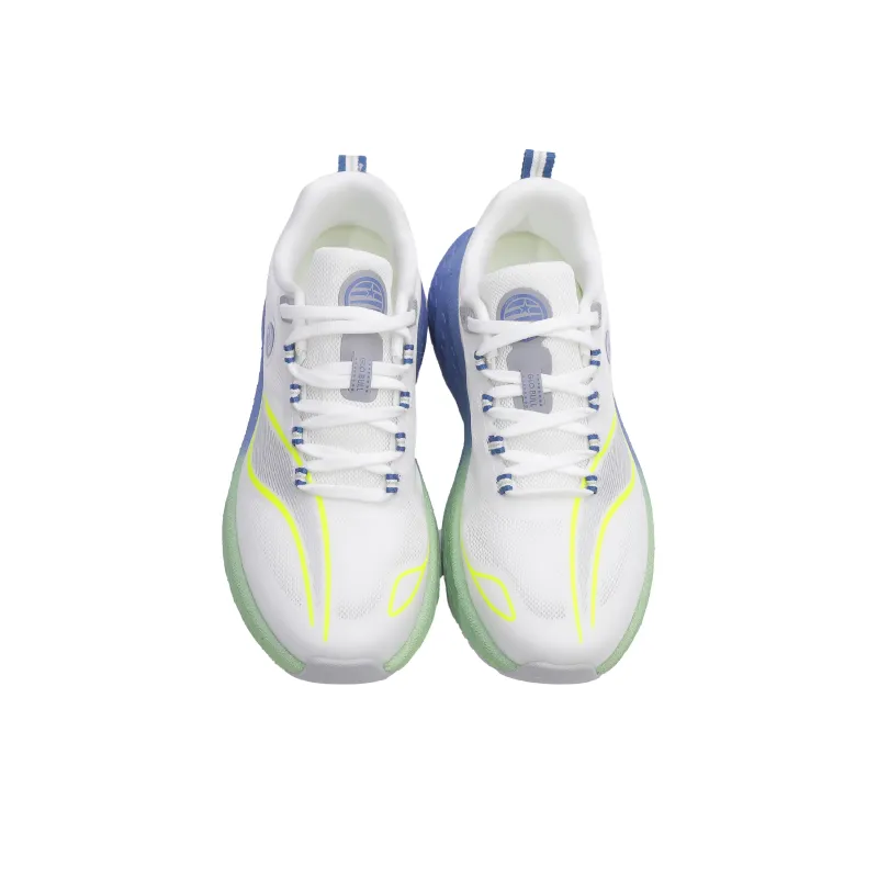 GLO BULL Running Shoes Unisex Low Top White Blue Green-3