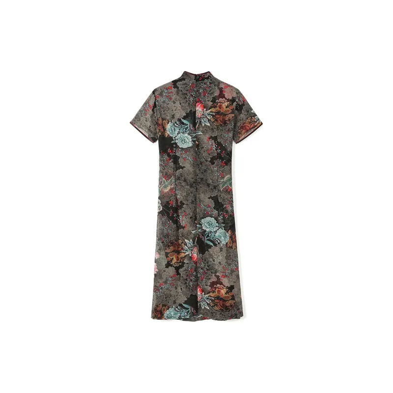 H YXIANG Short Sleeved Dresses Women's-1