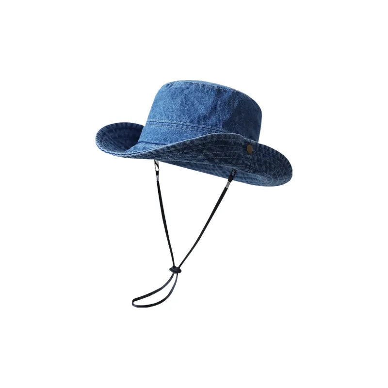 EEEENO Cotton Bucket Hats Unisex-1