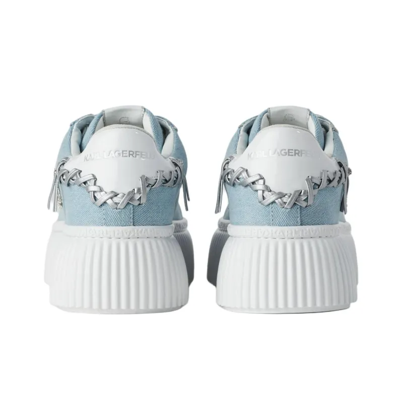 KARL LAGERFELD Skateboard Shoes Women's Light Blue-4