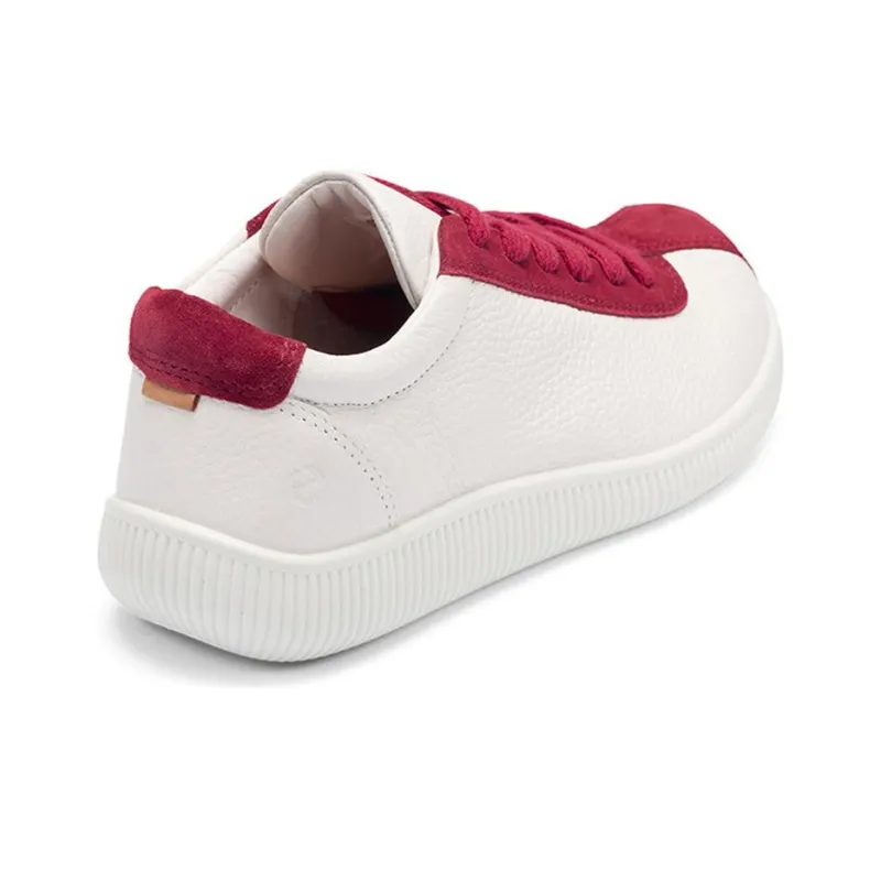 Ecco Low Top Skateboard Shoes Women's White-4