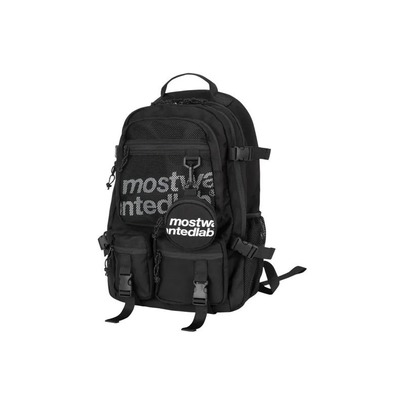 MostwantedLab Polyester Backpack Large Size Unisex Black-1