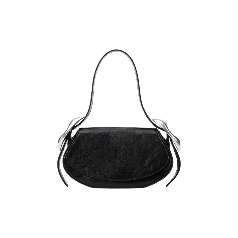 Alexander Wang Cow Leather Handbag, Shoulder Bag Small Size Women's Black-3