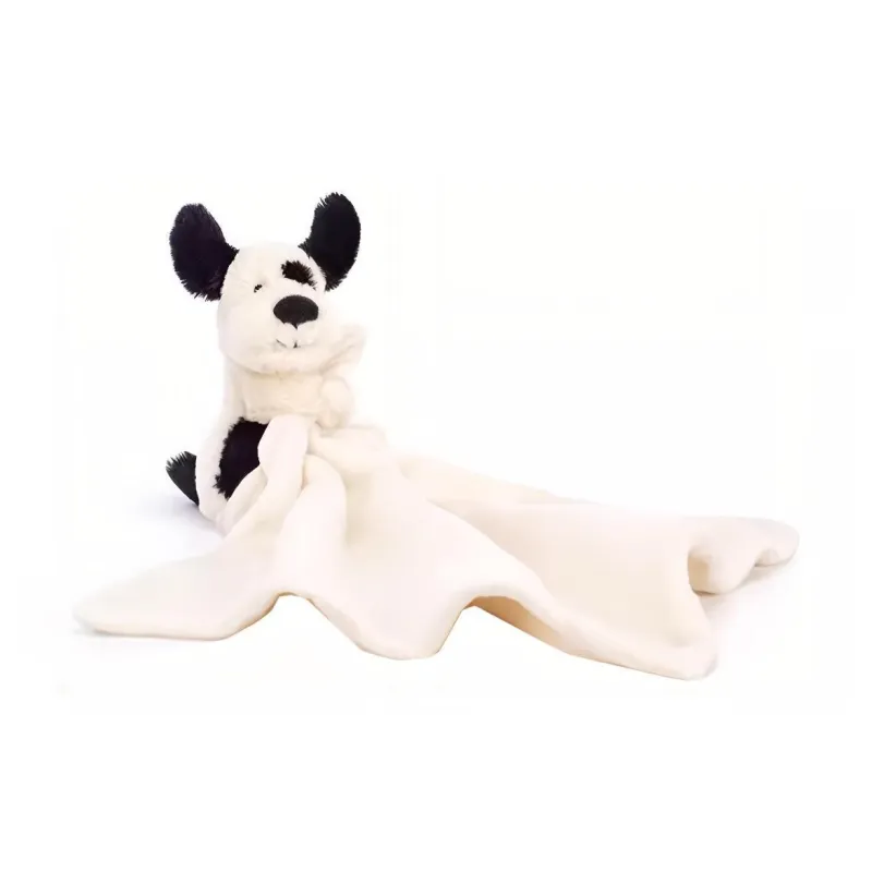 JELLYCAT Bashful Black & Cream Puppy Soother-2