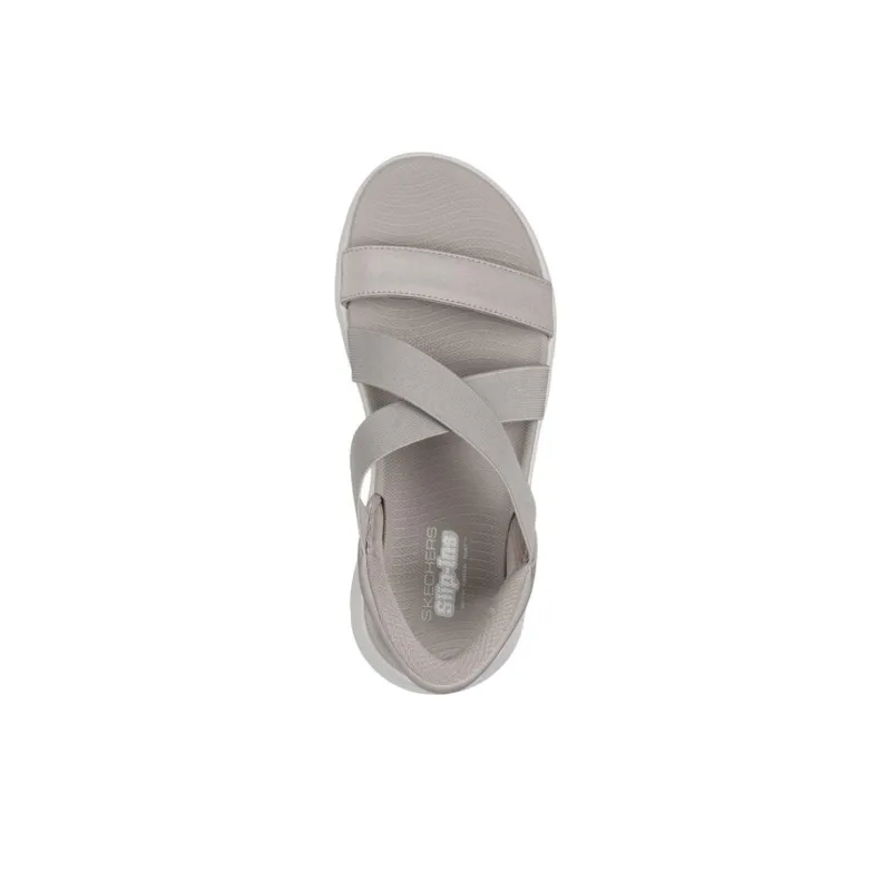 Skechers Go Walk Fle Beach Sandals Women's Taupe-2
