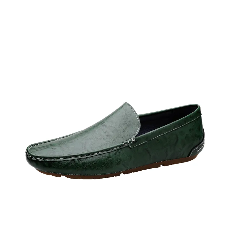 Abango Gommino Loafers Unisex Green/Gray/Black-1