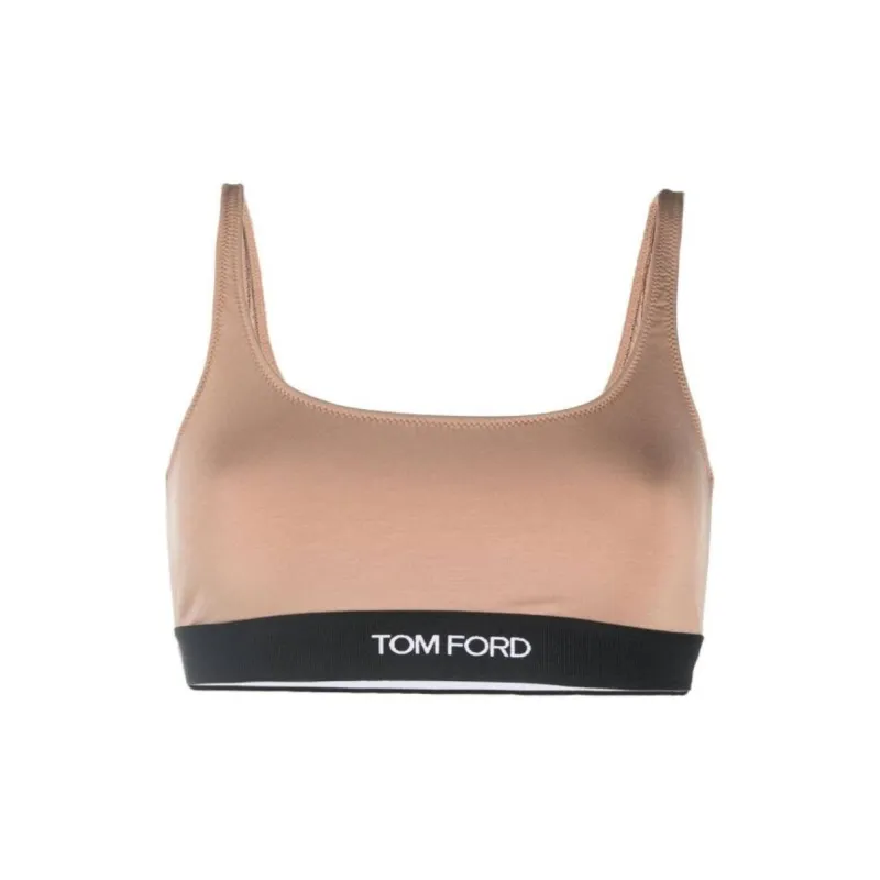 TOM FORD Logo trim Stretch Bralette-0