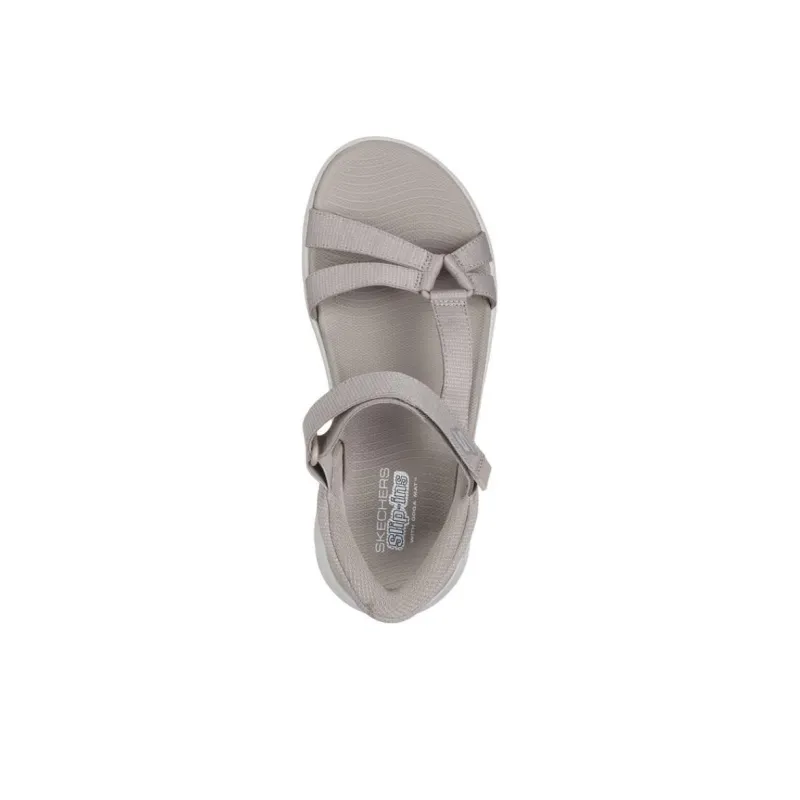 Skechers On The GO Fle Beach Sandals Women's Taupe-3
