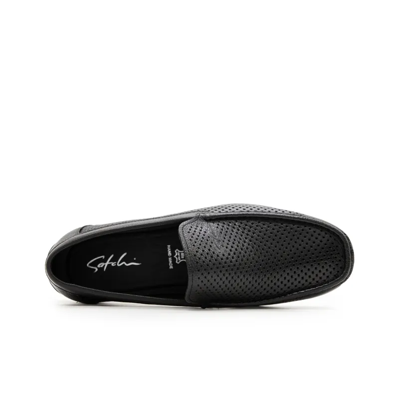 Satchi Casual Shoes Loafers Slip on Men's Black-3