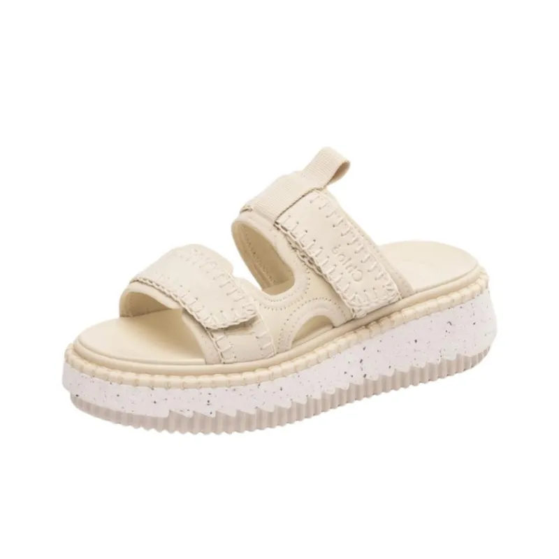 See By Chloe Slide Slippers Women's White-2