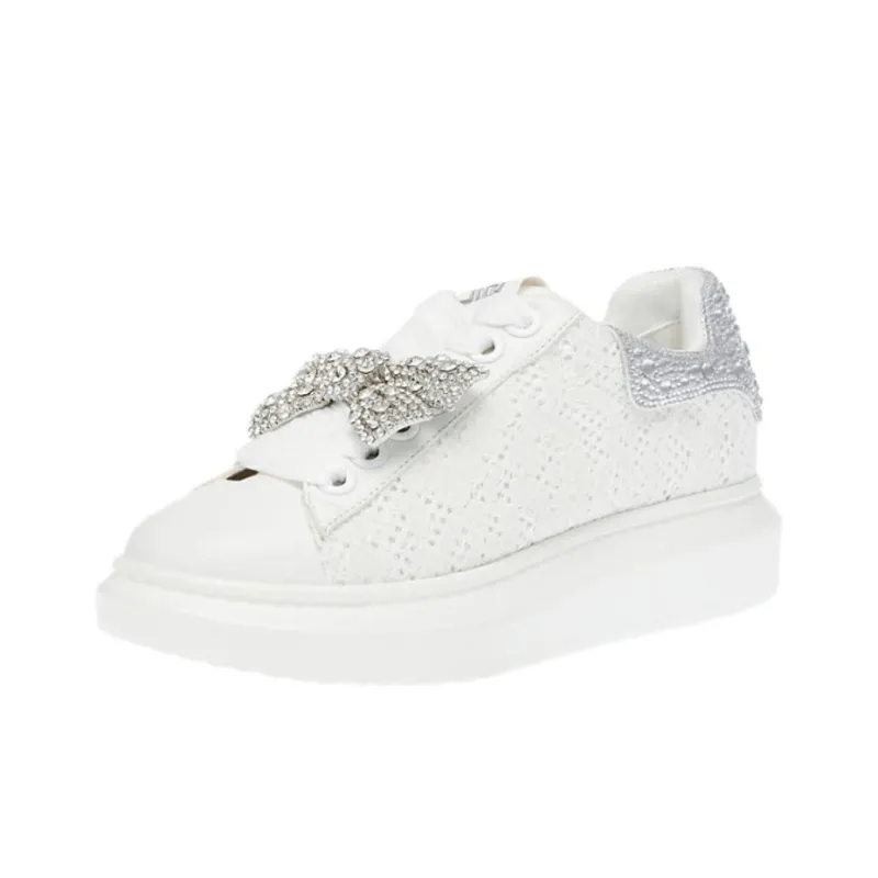 STEVE MADDEN Low-Top Skateboard Shoes Men's White-1