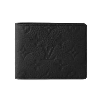 LOUIS VUITTON Wallet Multiple Taurillon Black