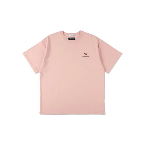 WIND AND SEA T-Shirts Unisex Pink