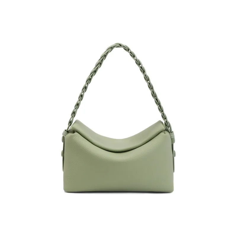BELLE Artificial Leather Crossbody Bag Women's Solid Color Plain-9