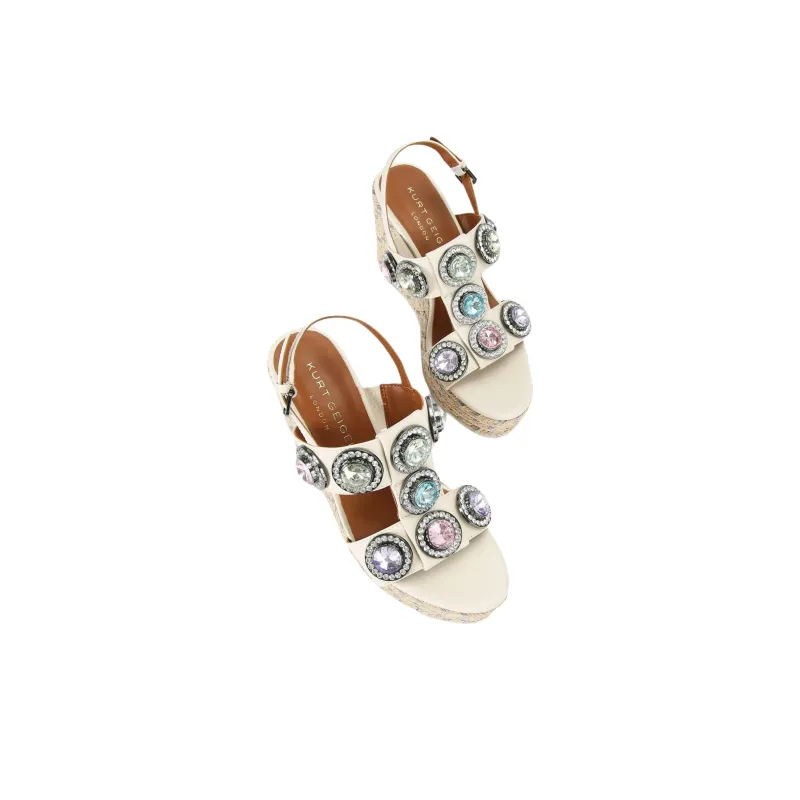 Kurt Geiger London Strap Sandals 10.5cm Women's Beige-4
