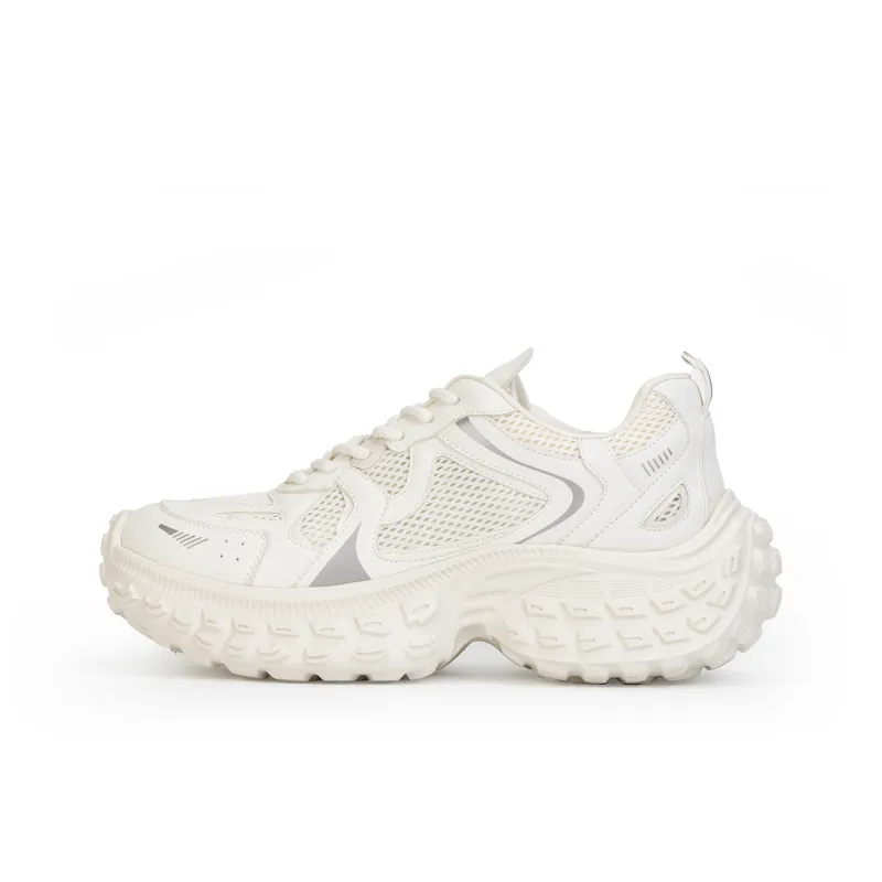 Lilbetter Chunky Sneakers Unisex Low Top White-0