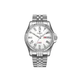 White Dial with Single Diamond Markings 8010