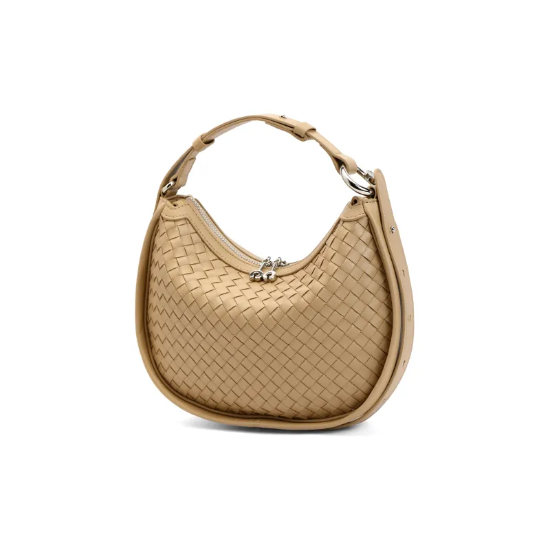 BELLE Premium Texture Crossbody Bag, Handbag Medium Size Women's Black, Beige, Green, Apricot-17