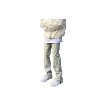 PAINT STAIN Jeans Unisex Yellow Mud
