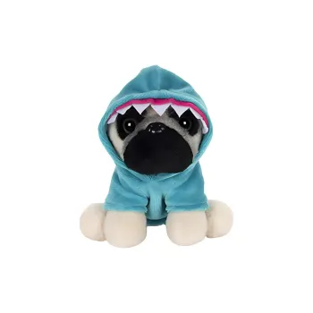 GUND Shark Costume For Parrot Dog Purple Dolls Plush Doll 13cm High