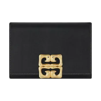 GIVENCHY 4G Calfskin Wallet Women's Black