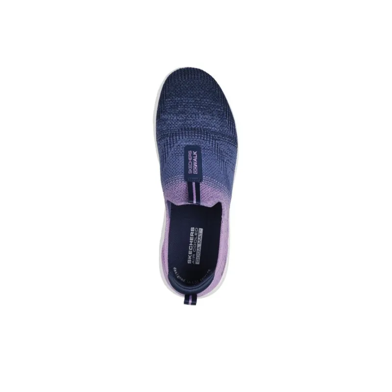 Skechers GO WALK Anti-Slip Wear-Resistant Low-Top Casual Shoes Women's Blue Purple-3