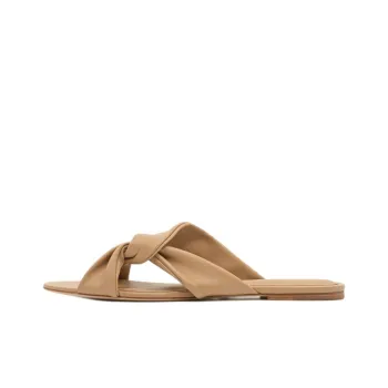 STUDIO AMELIA Slide Slippers Women's Beige
