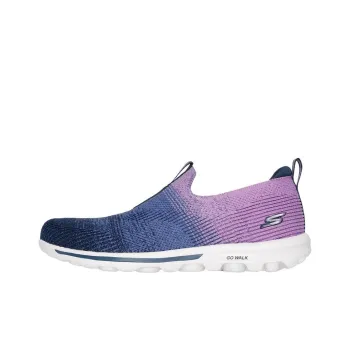 Skechers GO WALK Anti-Slip Wear-Resistant Low-Top Casual Shoes Women's Blue Purple