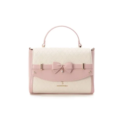 SAMANTHA THAVASA Handbags Pink And Cream White