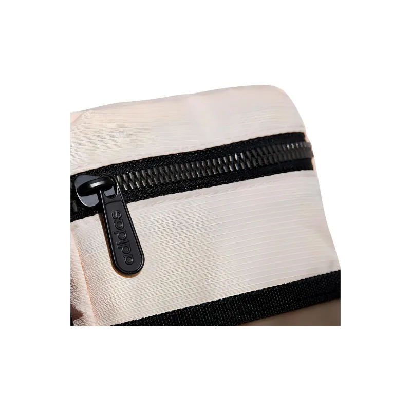 Adidas Neo Polyester One Shoulder Handbag Crossbody Bag Small Size Unisex Pink/Tin Gray-3