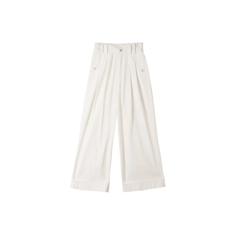 HIPPIEMISS Casual Pants Women's White-1