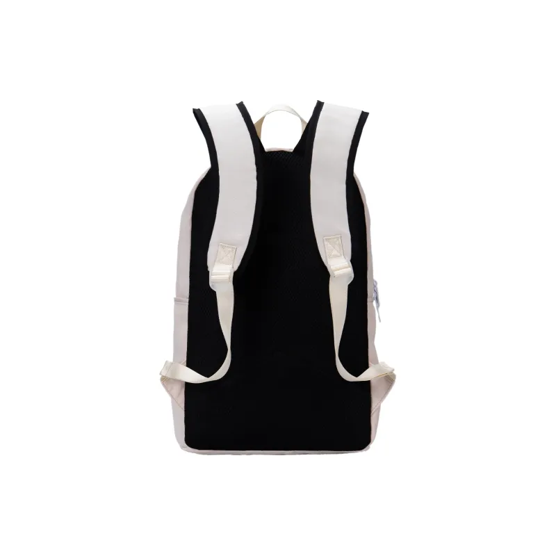 TURN UP Polyester Backpack Unisex Beige Yellow-4