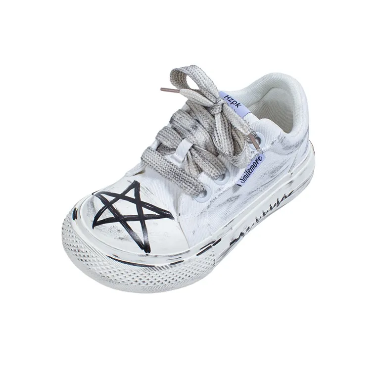 BOOM GUY Canvas Shoes Unisex Low Top White-2