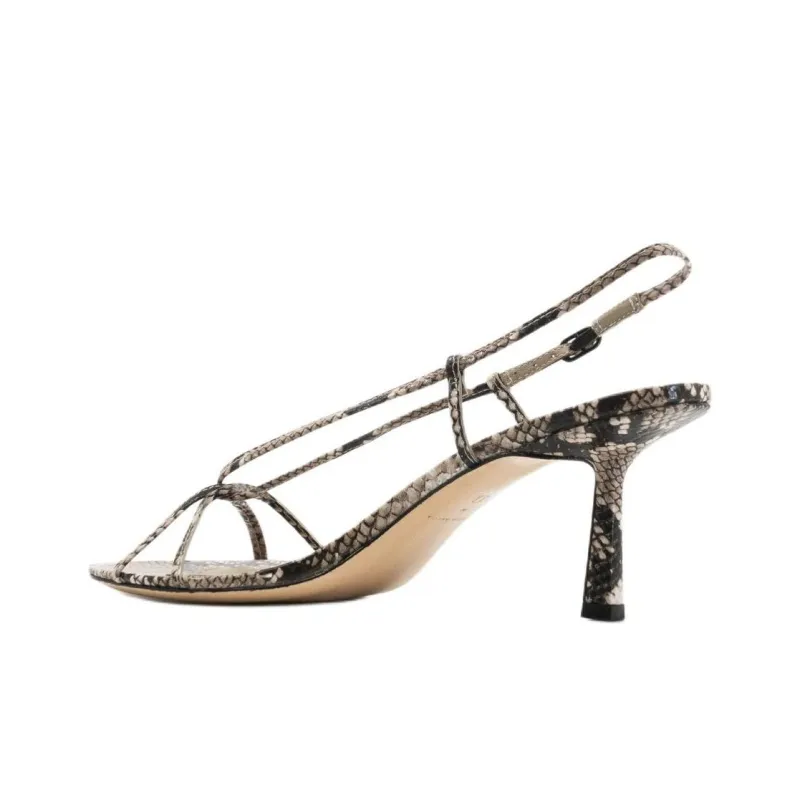 STUDIO AMELIA Entwined Strap Sandals 7cm Women's Brown-2