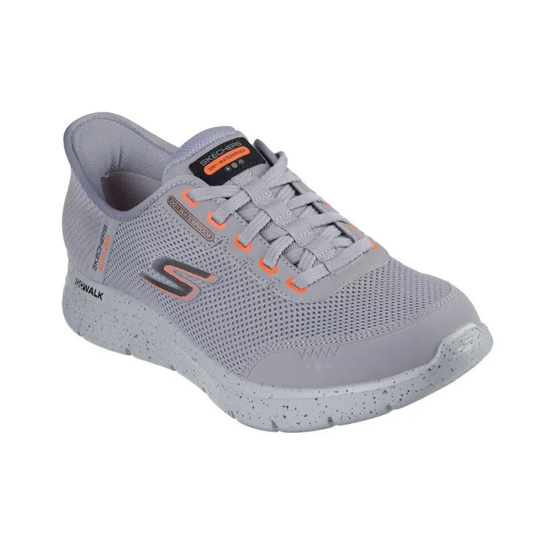 Skechers Go Walk Fle Slip-Resistant Waterproof And Breathable Lightweight Low-Top Running Shoes Men's Gray-2