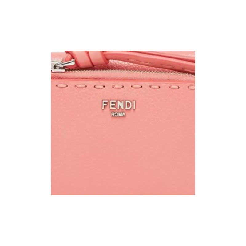 FENDI Calfskin Wallet Regular Women's Pink-4
