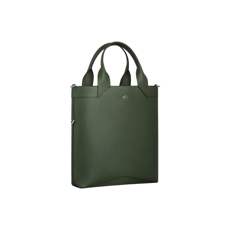 CARTIER Calfskin Tote Bag Shopping Bag Shoulder Bag Crossbody Bag Handbag Small Size Men's Green-0