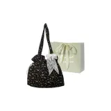 Black Printer Ribbons Silk Scarf
